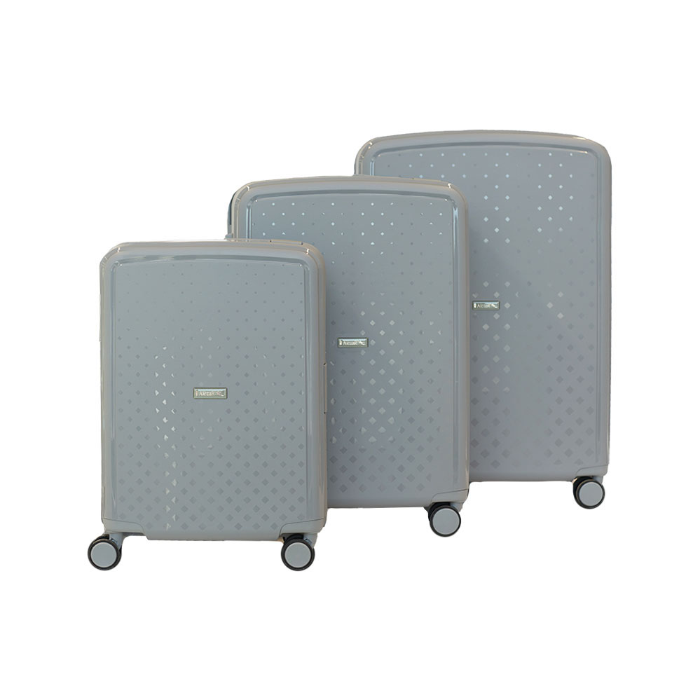 Alezar Premium matkalaukkusetti harmaa (20